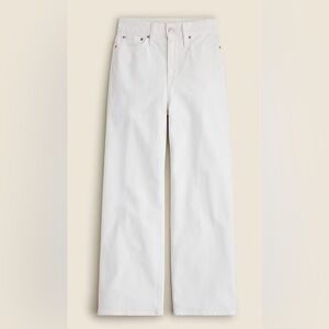 J.Crew Curvy slim wide-leg jean in white
